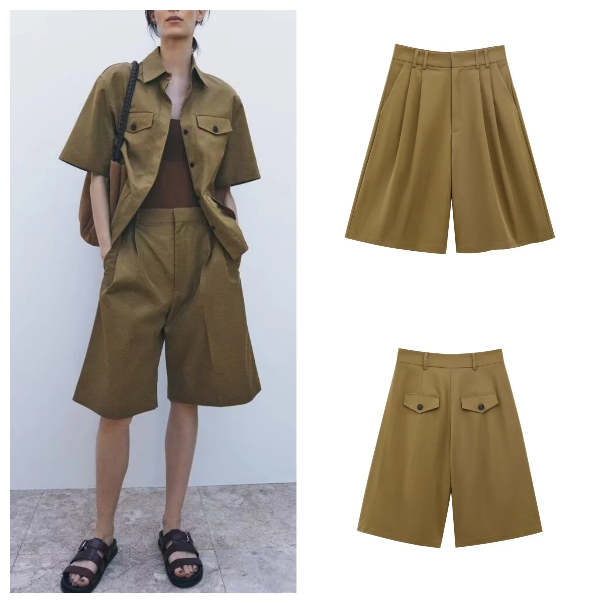 

European and American style summer new fashion versatile loose casual shorts