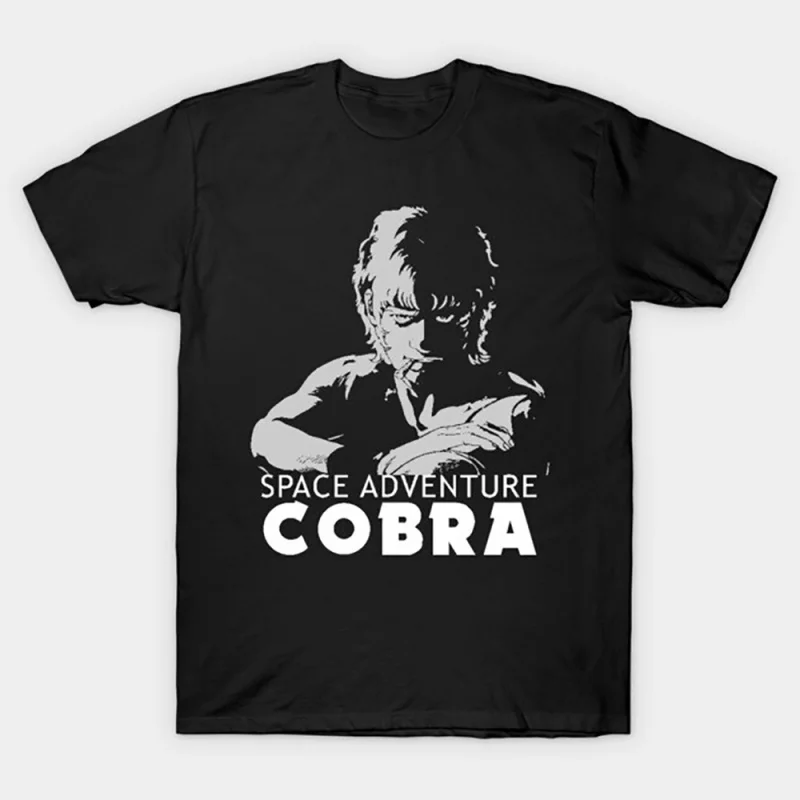 

0405 The Space Adventure Cobra gift t shirt The Space Pirate Psychogun Kobura Anime Graphic tee Y2K clothes All size Tops S-6XL