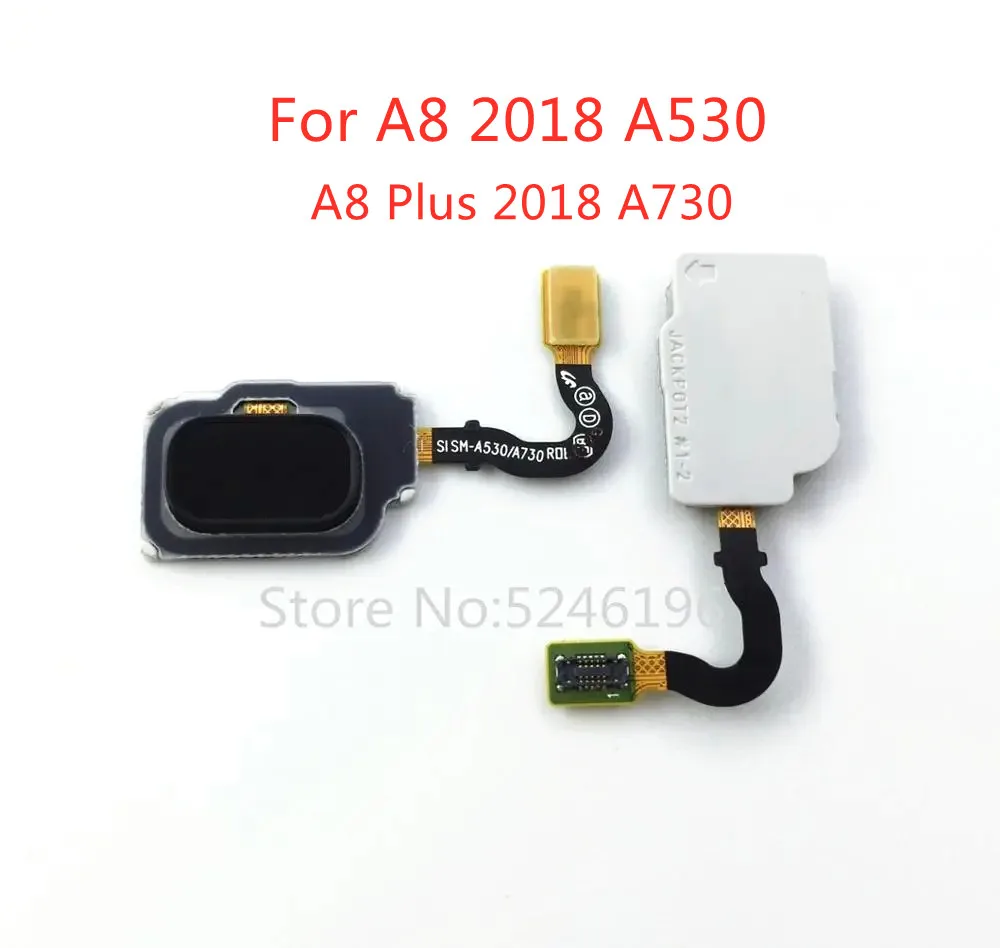 

1pcs Fingerprint Sensor Flex Cable For Samsung Galaxy A8 2018 A530 / A8+ A8 Plus 2018 A730 Touch ID Replace Part