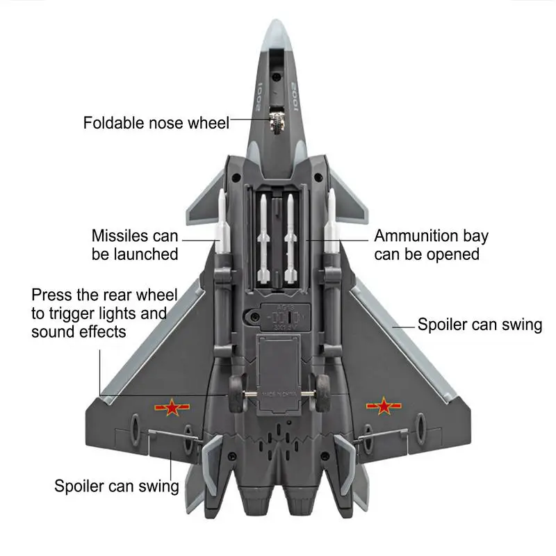 لعبة الطائرات 1: 84 مقياس الطائرات مع الضوء والصوت J-20 نموذج مع حامل لعبة الطائرة منضدية زخرفة للتجميع و