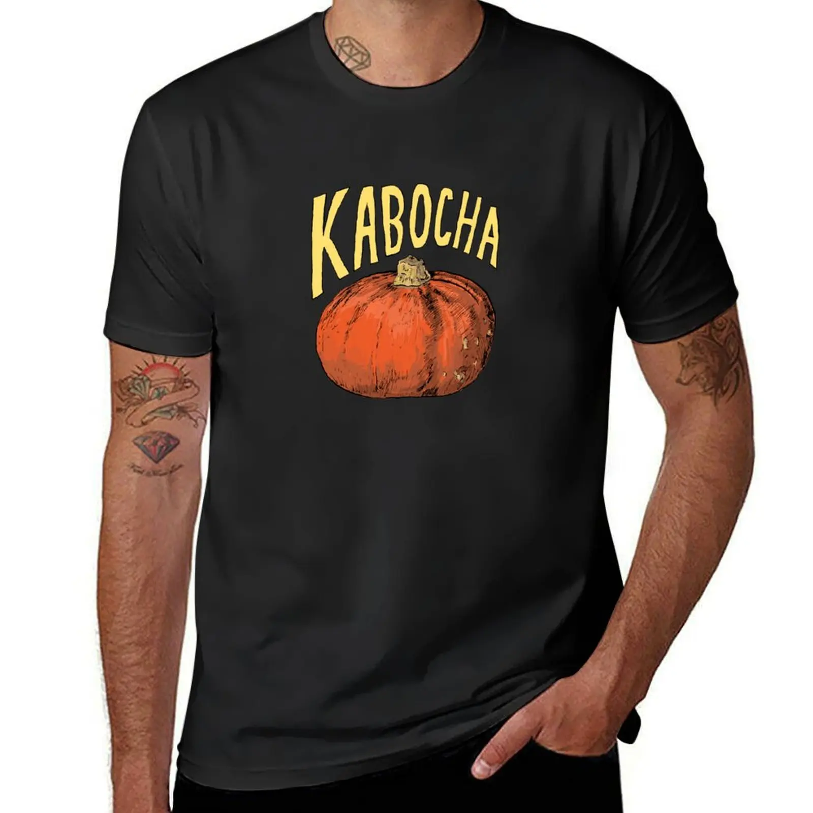 Kabocha-camisetas gráficas para hombre, ropa estética, tallas grandes, divertidas