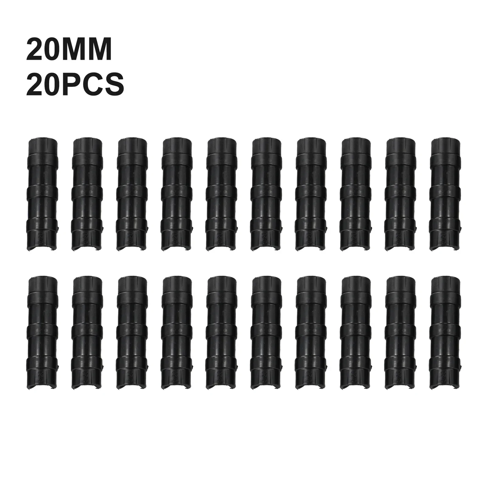 20PCS 19/20/22/25/32MM Garden Buildings Tube Clips Greenhouse Frame Pipe Fixed Clamp Shade Film Net Sails Fastened Connectors