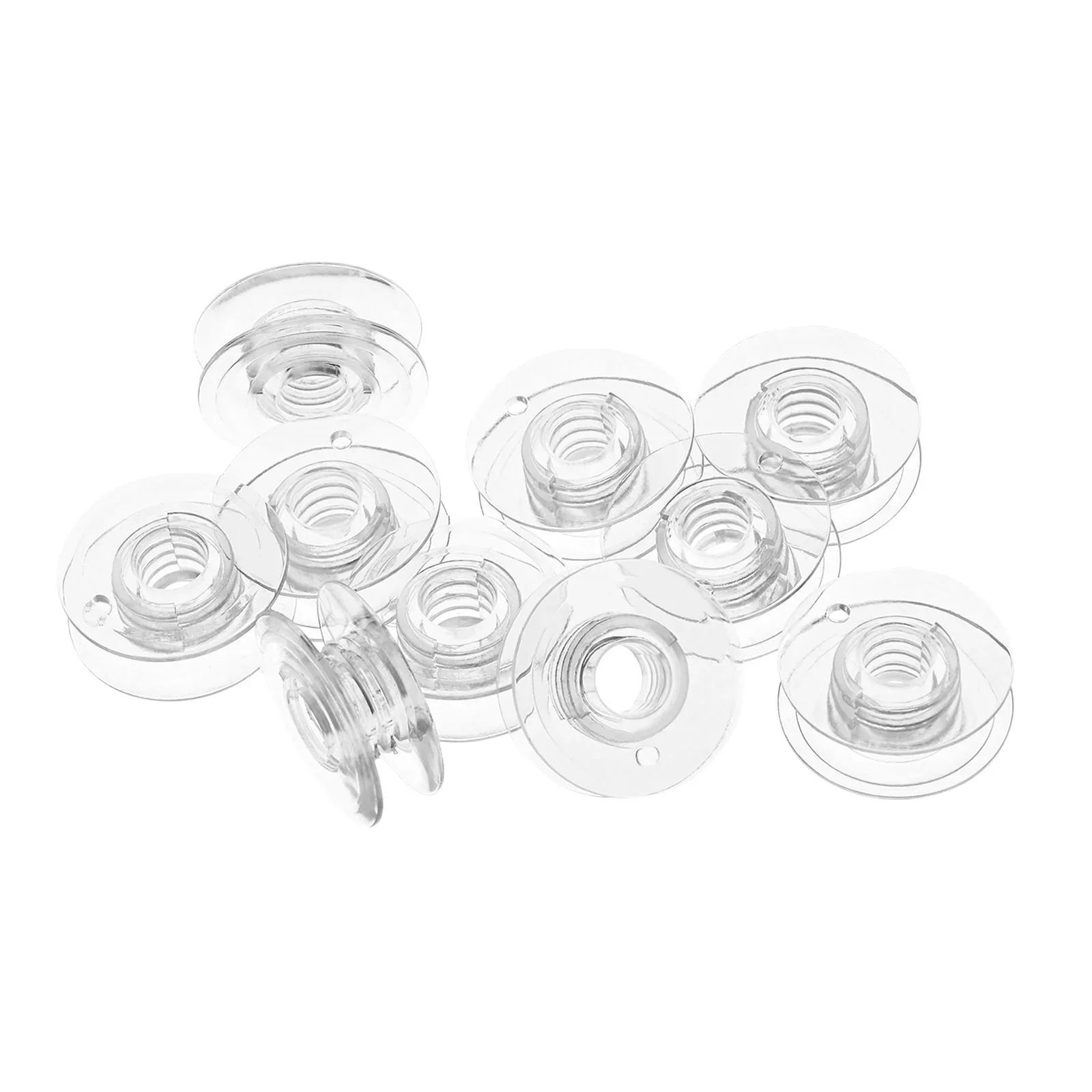 10Pcs Clear Sewing Machine Bobbin 4114401 Fit for Husqvarna Viking 19E 21 21E 49 for White Sewing Machine 3200 3500 3900 & 8910