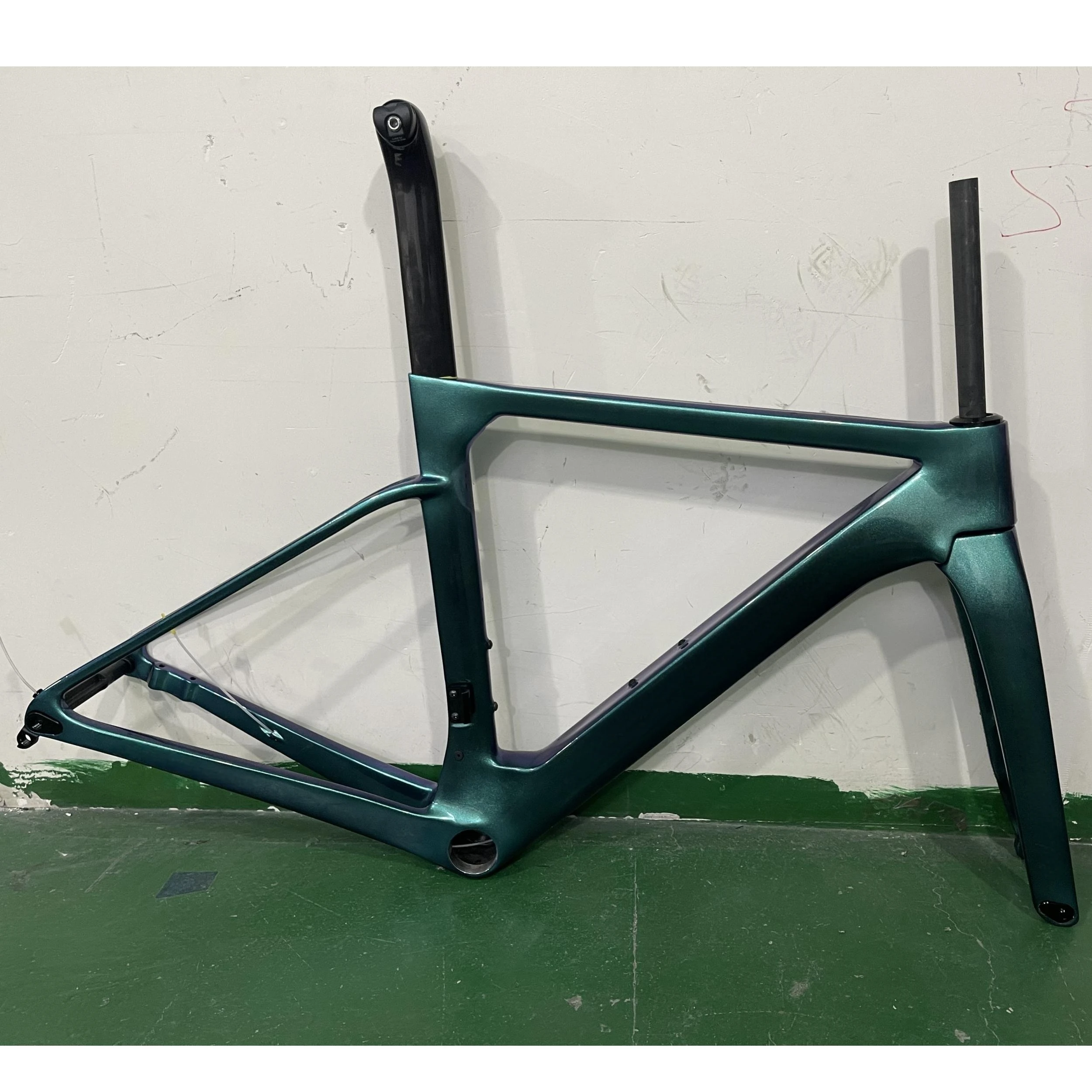 

OSTRO Road Carbon Frame Speed Bike Frameset T1000 T47 Disc Brake Racing Bicycle Frames+Handlebar Custom Painting Logo DPD Ship
