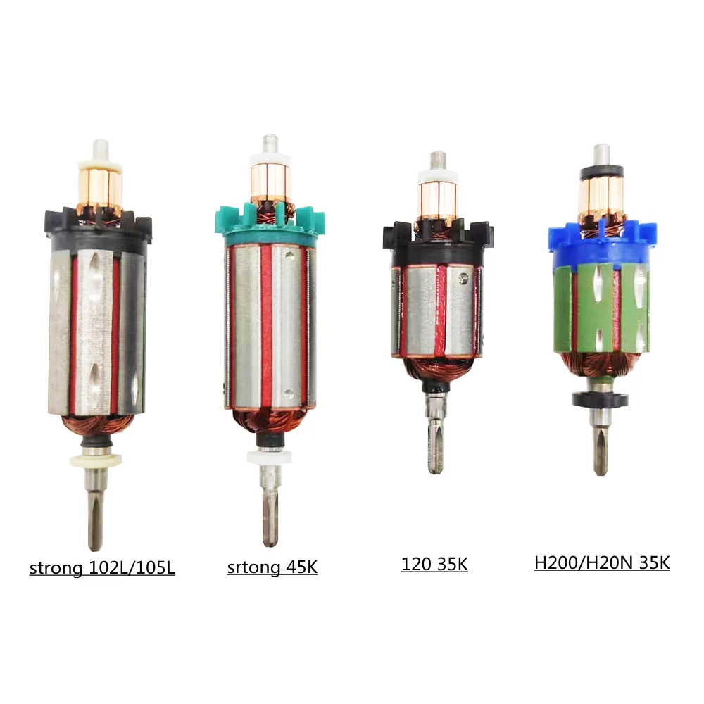 4 rodzaje wirnika silnika dla Strong 210 102L 105L 120 35K elektryczna wiertarka do paznokci rękojeść akcesoria wymiana narzędzia do frezowania