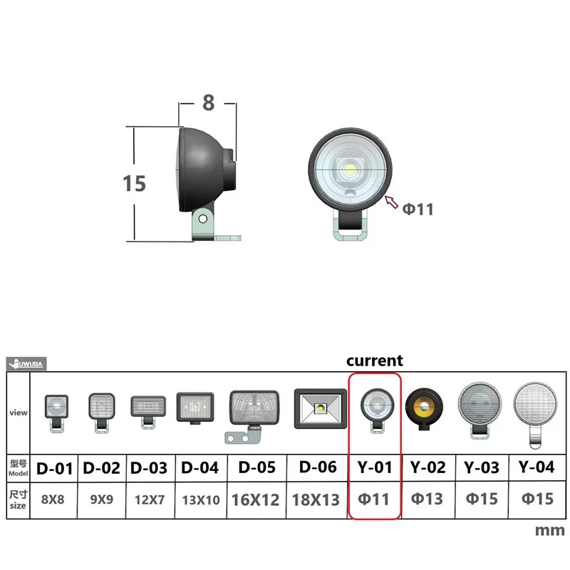 1/14 RC Truck LED 3V Simulation Small Round Spotlight for Tamiya for SCANIA 770S R620 for VOLVO Arocs MAN TGX Car Accessories