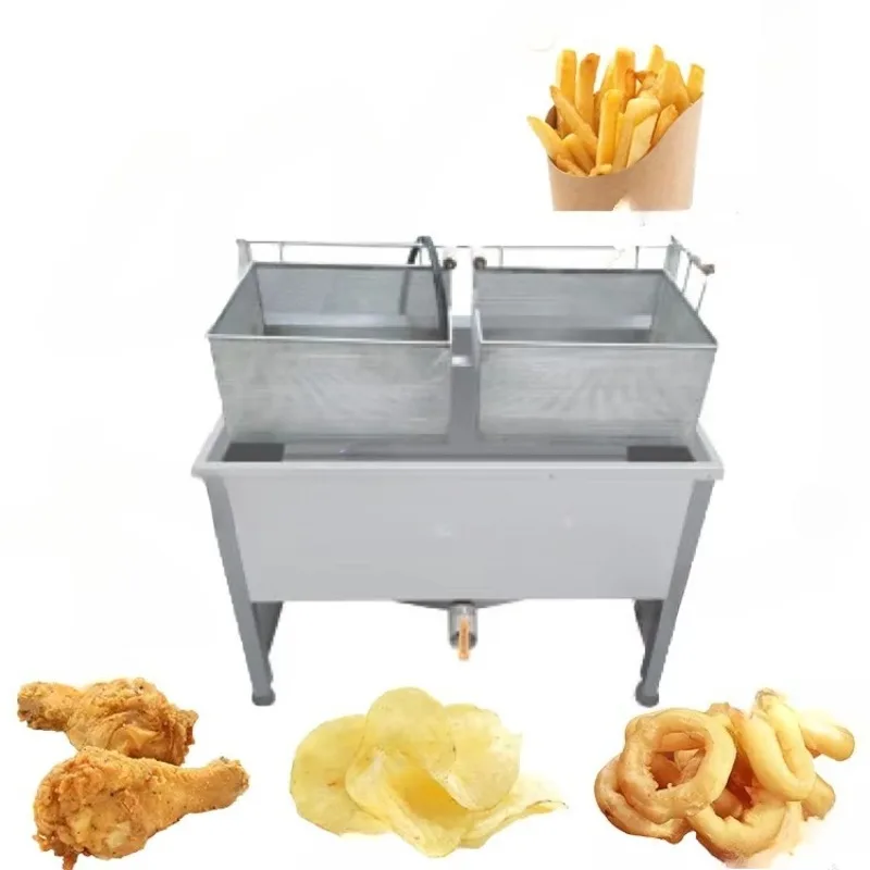 

2025 Customized Automatic Meat and Snacks Fryer Machine Fried Chicken Fish Leisure Food Frying Equipment Stainless Steel
