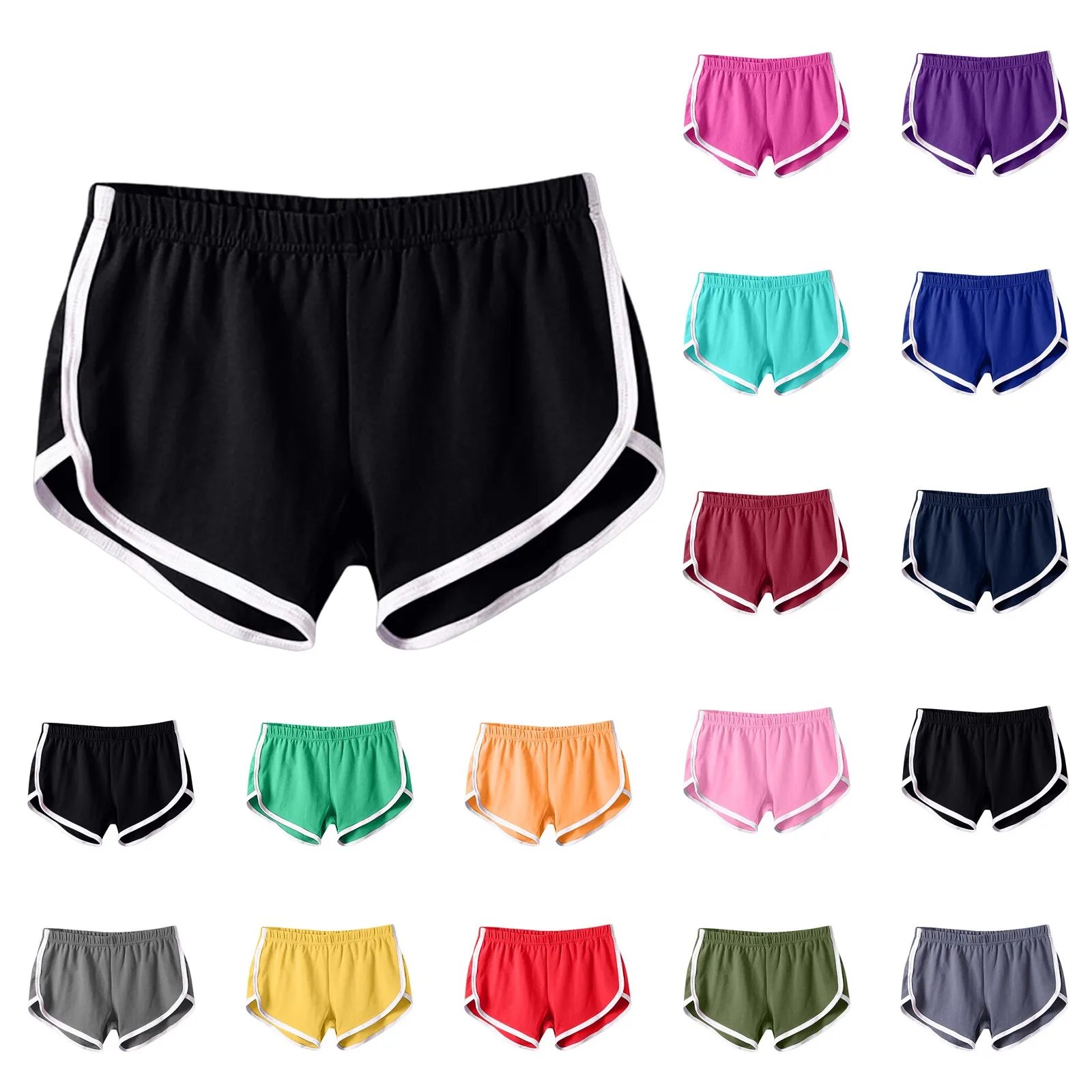 Women's Cotton Shorts Vintage Dolphin Short Pants Sexy Lounge Workout Bike Shorts Streetwear Yoga Summer Sport Hiking Wea