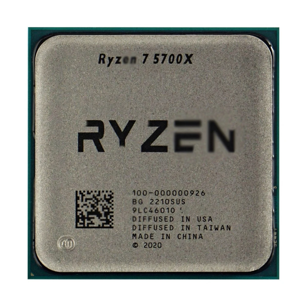 وحدة المعالجة المركزية R7 5700X لمعالج AMD 5700X 8C 16T 3.4 جيجا هرتز 7nm L3 = 32 ميجابايت مقبس AM4 TDP65W