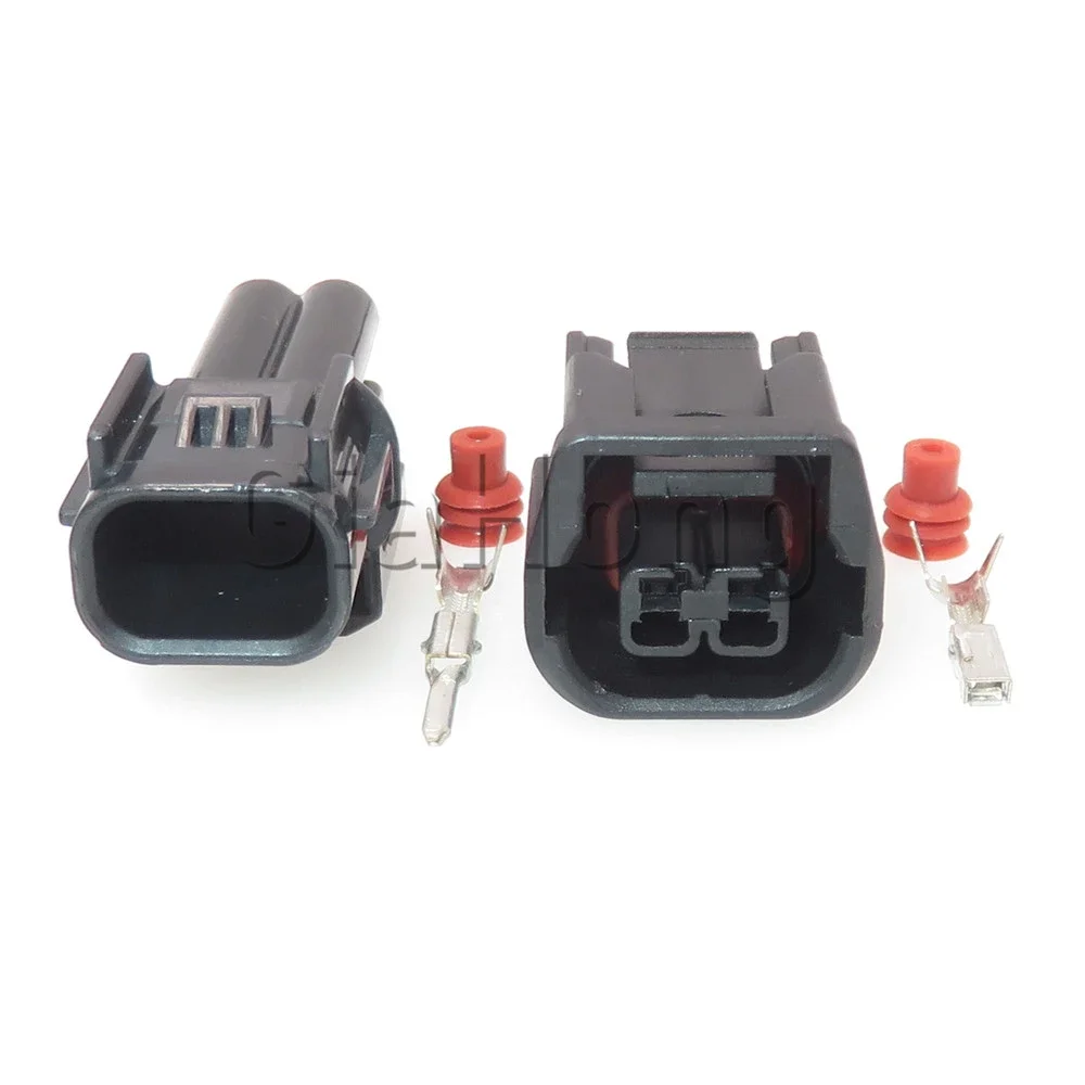 1 Set 2 Ways AC Assembly 6181-6851 6189-7408 Automobile Fog Lamp Waterproof Wire Cable Socket For Honda Car Sealed Connector