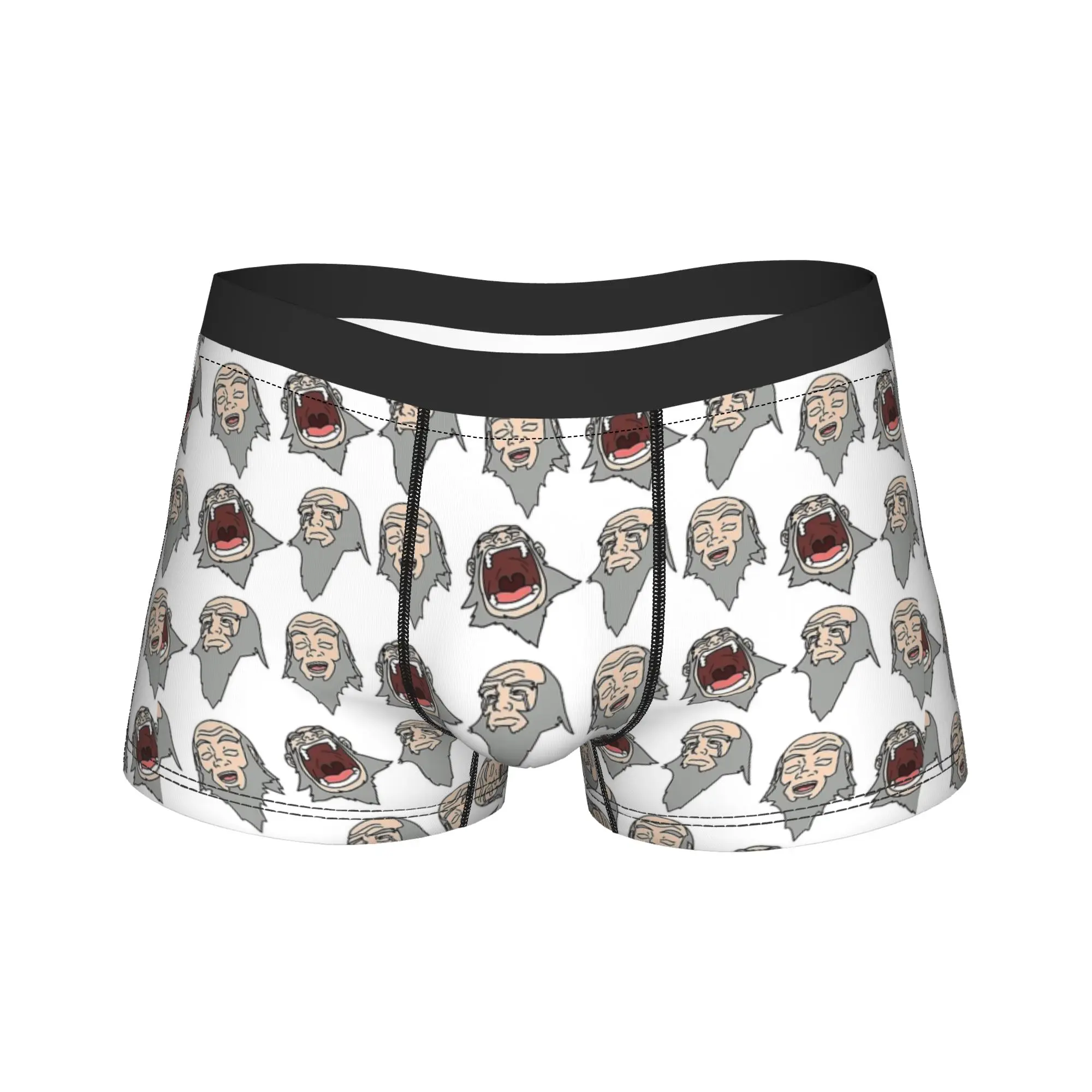 Avatars Airbender Singing Iroh Pattern Underwear  Comfortable Panties Custom Boxer Brief For Males 3D Pouch Plus Size Trunk