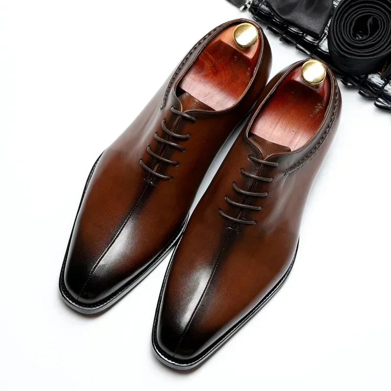 Hot Selling Dress Shoes for Men 2023 High Quality Genuine Leather Shoes for Men New Styles Party Business Formal Shoes Men