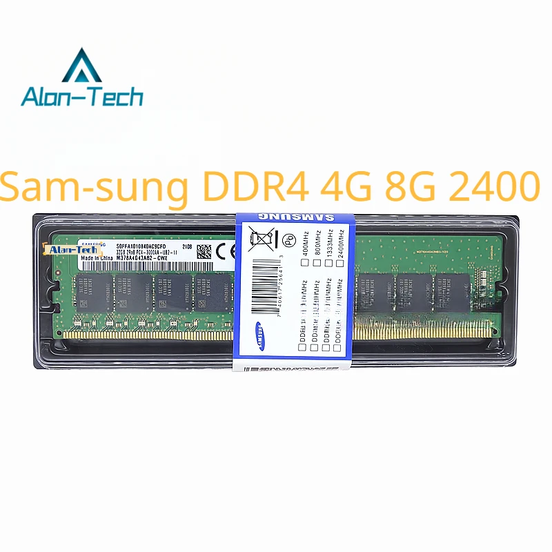 Som-Samsungデスクトップコンピューター用メモリストリップddr4 4g 8g 2400 mhz