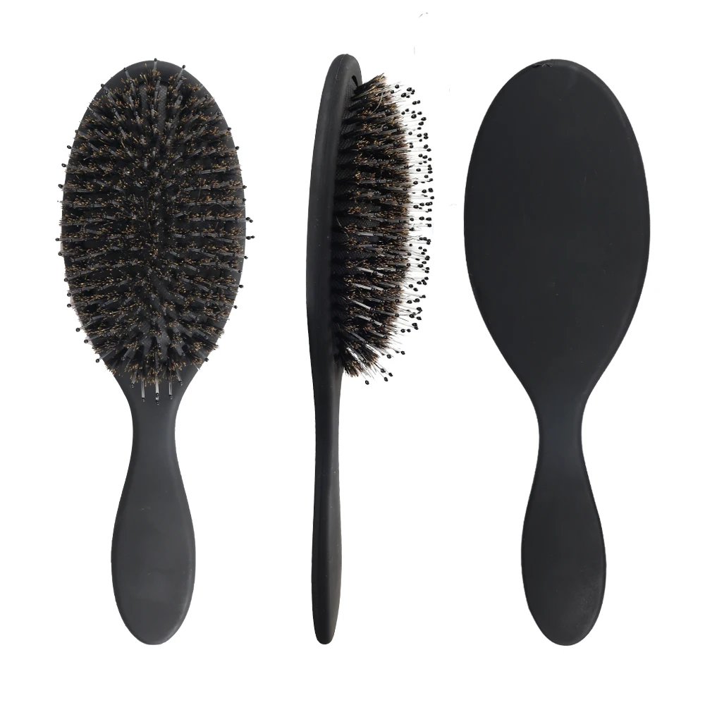 

ARLANY Matte Hair Brush Styling Tool Natural Boar Bristle Hair Brush Plastic Handle Hair Comb Anti-static Scalp Massage Comb