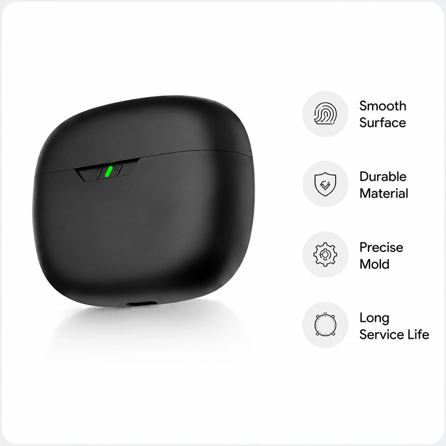 For JBL Wave Beam 2/Vibe Beam 2 Replacement Charging Case 600mAh Type-C Compatible Case Only image 3