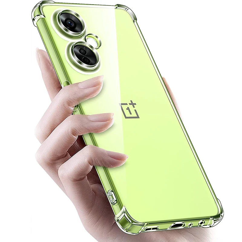 Shockproof Silicone Clear Soft Case For Oneplus 11 10 9 9R T ACE Pro Nord N10 N20 CE 2 3 Lite N100 N200 N300 5G Back Cover Coque