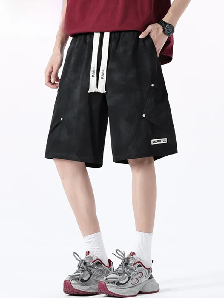 MoChao ملابس العمل الأمريكية حجم كبير orts الرجال الصيف العصرية رقيقة السراويل المتوسطة فضفاضة تنوعا الرياضة خمسة أرباع السراويل