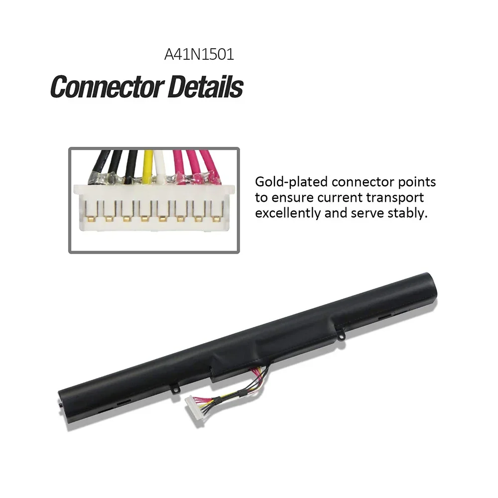 A41N1501 노트북 배터리 48Wh 교체 ASUS ROG G752VW GL752VL GL752VW N752VW N552V N552VX N752V 시리즈 A41LK9H L41LK2H