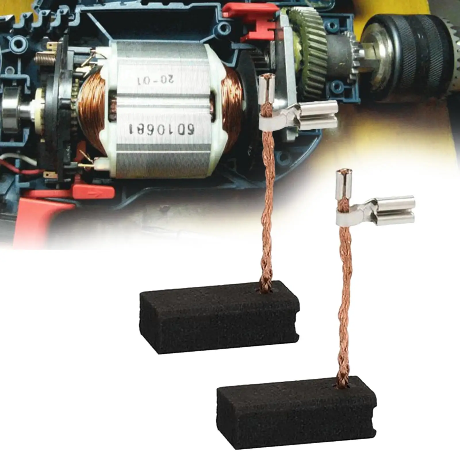 2x Parte di ricambio del motore con spazzole di carbone per router 450 Dwp611Pk