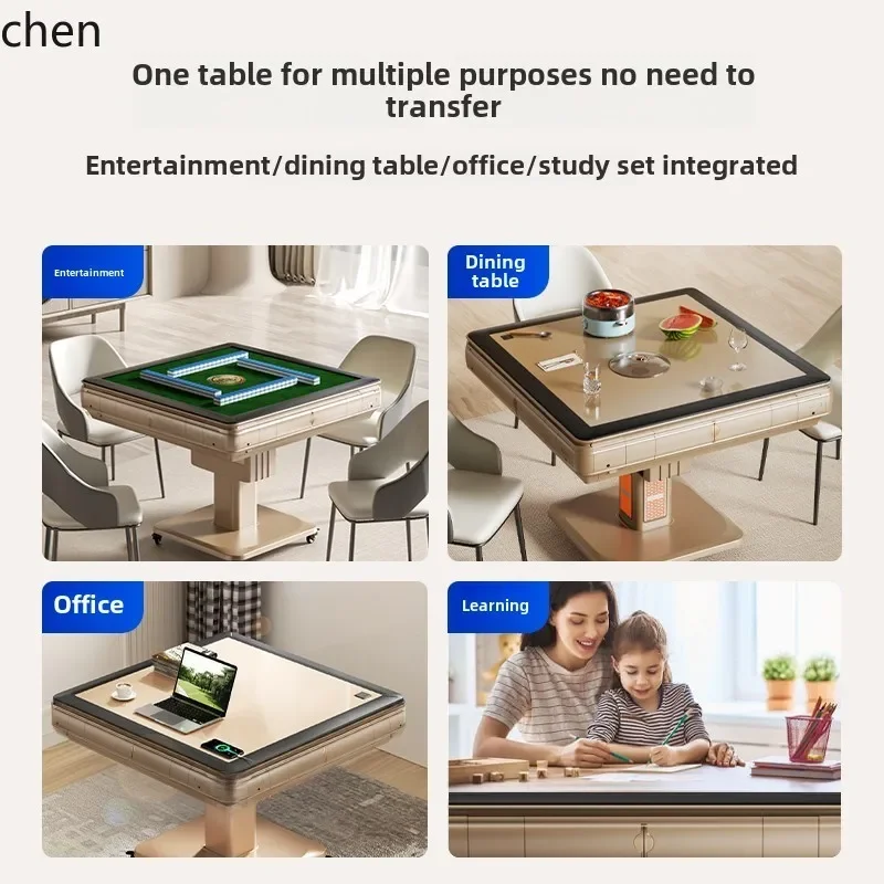 O15- automatic mahjong machine bass folding mahjong table dining table dual-purpose heating machine hemp