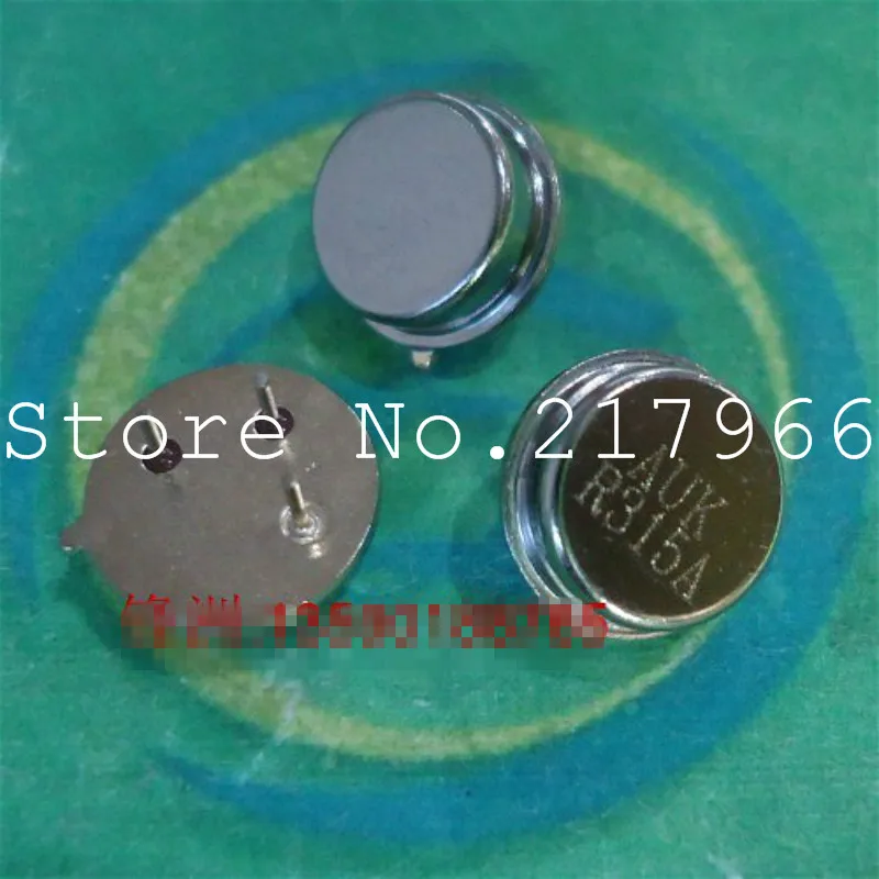 50PCS X ,315MHZ  R315A/  433.92MHZ  R433A /  SAW AUK TO-39 3 feet 315M 433.92MHZ  round face Crystal Oscillators,Free Shipping