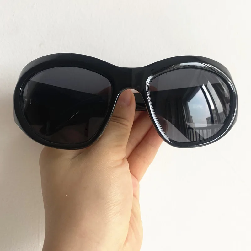 

NEW Sun Glasses Cat Eye Anti-UV Spectacles Sports Eyeglasses Oversize Frame Ornamental Black Color Google Unisex Sunglasses