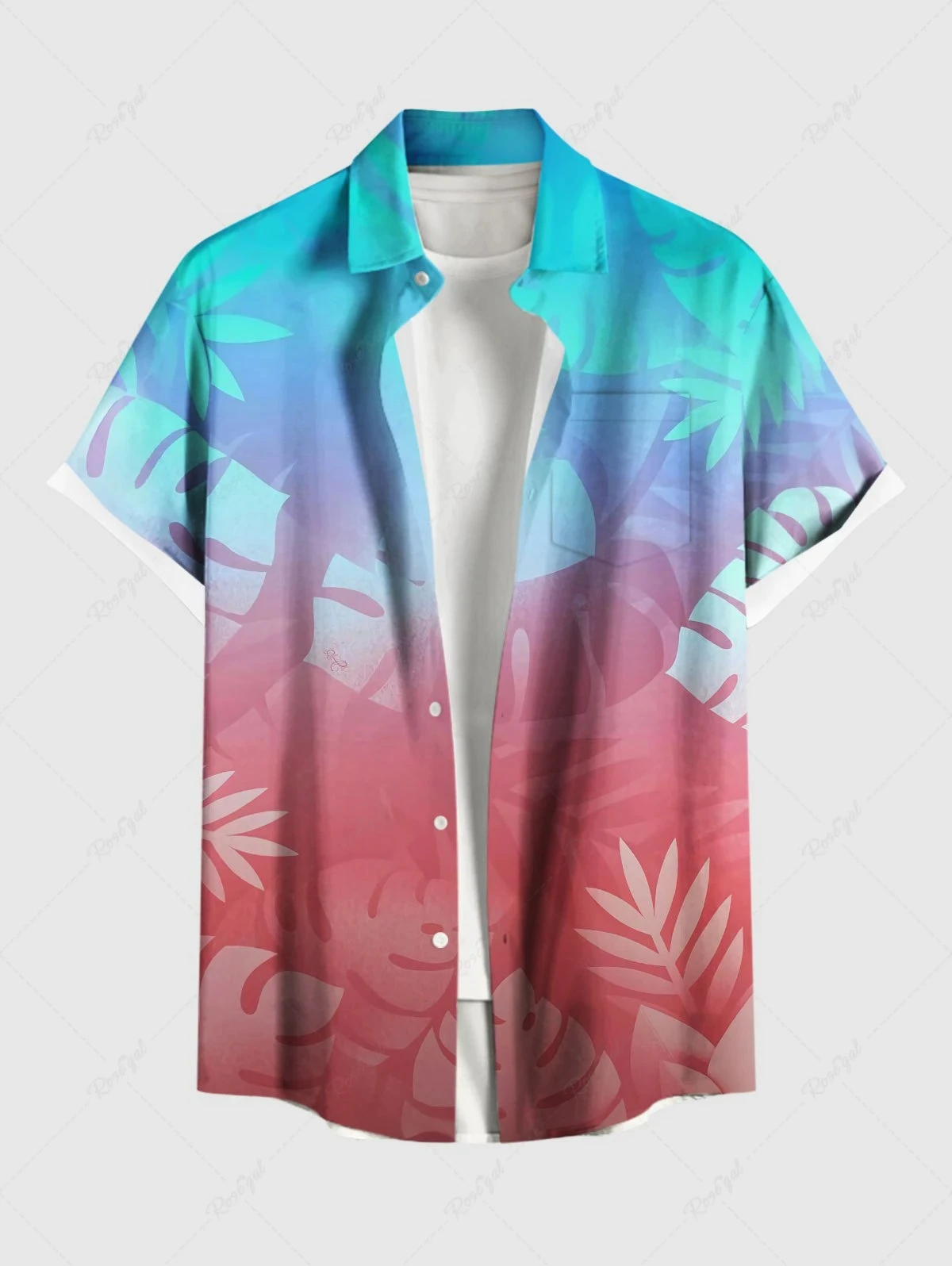 

2025 Vacation Men's Shirts Short Sleeved Tops Casual Hawaiian Shirt Turndown Casual Shirts Button Up Hawaiian Shirts For Men