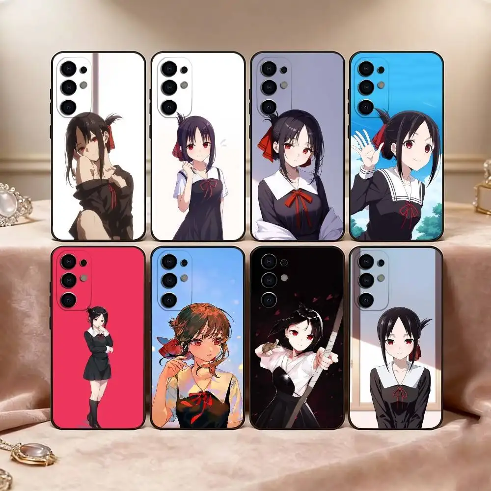 K-Kaguya-sama K-Kaguya Phone Case Black Silicone Soft For Samsung S25,S24,S21,S22,S23,S30,Ultra,S20,Plus,Fe,Lite