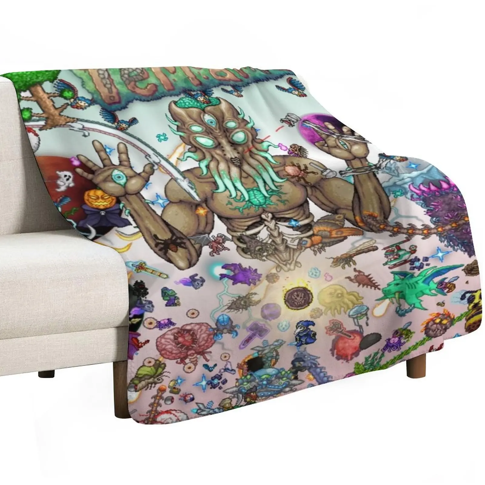 Terraria Game poster Throw Blanket Luxurious Soft Blanket Holiday Gift for Family