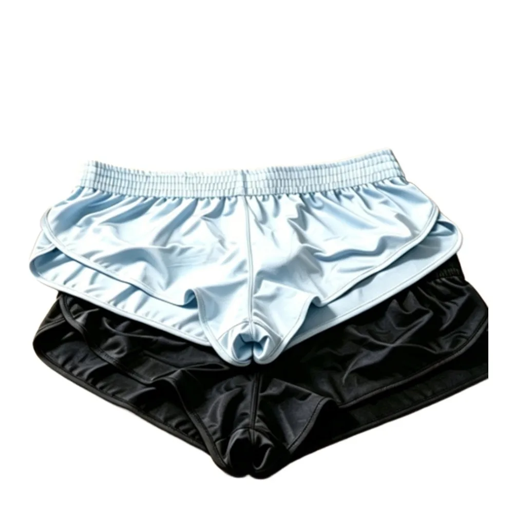 Smooth Comfortable Men Boxers Fitness Running Shorts Bulge Pouch Casual Man Panties Nightwear Loose Underwear