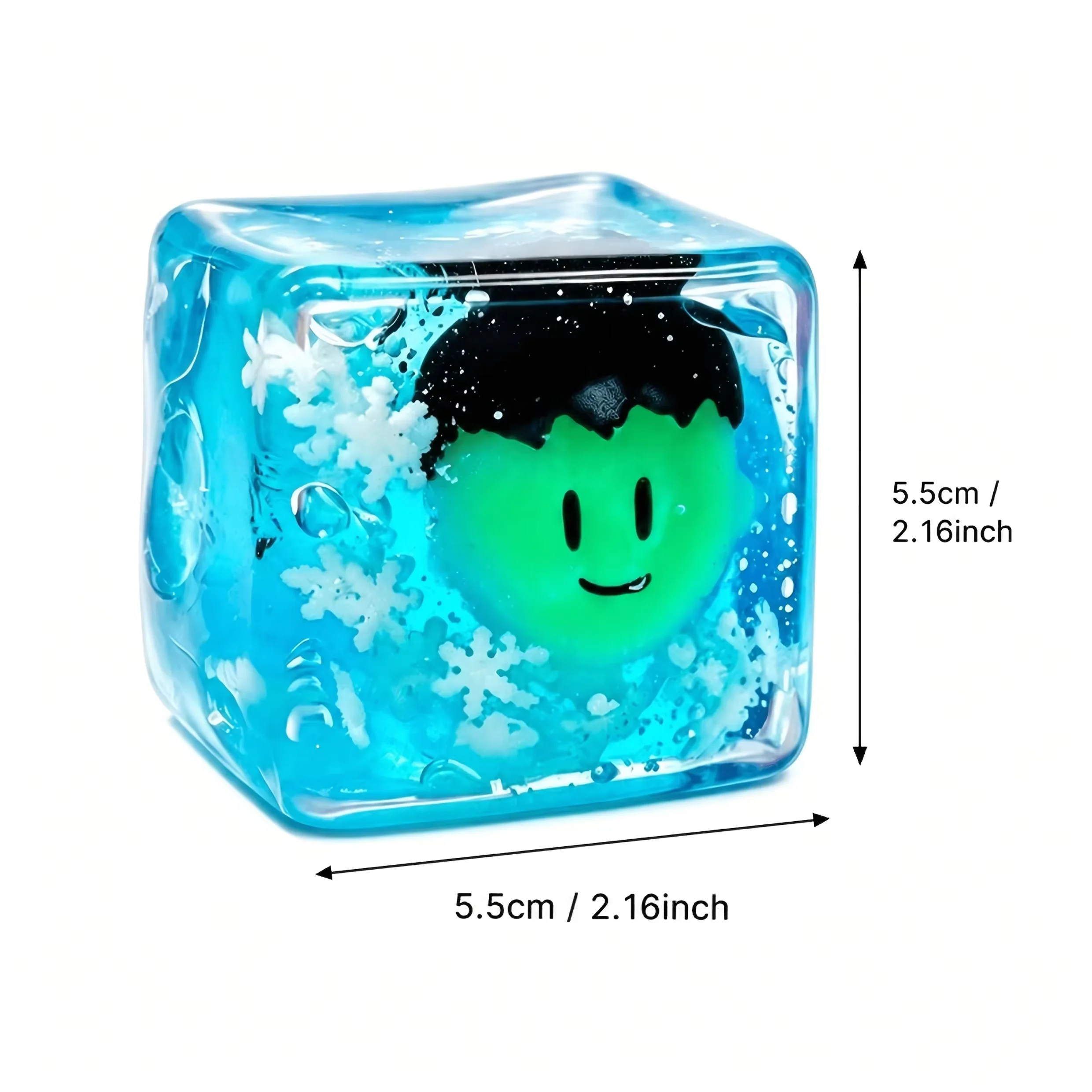 2026 New Luminous Halloween Spooky Squishy Cubes, Cartoon Characters Soft Squeeze ASMR Decompression Party Favor Gifts 6