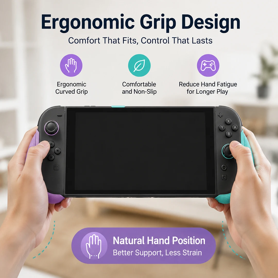 Savage Raven Style Replaceable NeoGrip Fission Grip For Nintendo Switch 2 JoyCon Ergonomic Comfortable Gamepad Accessories
