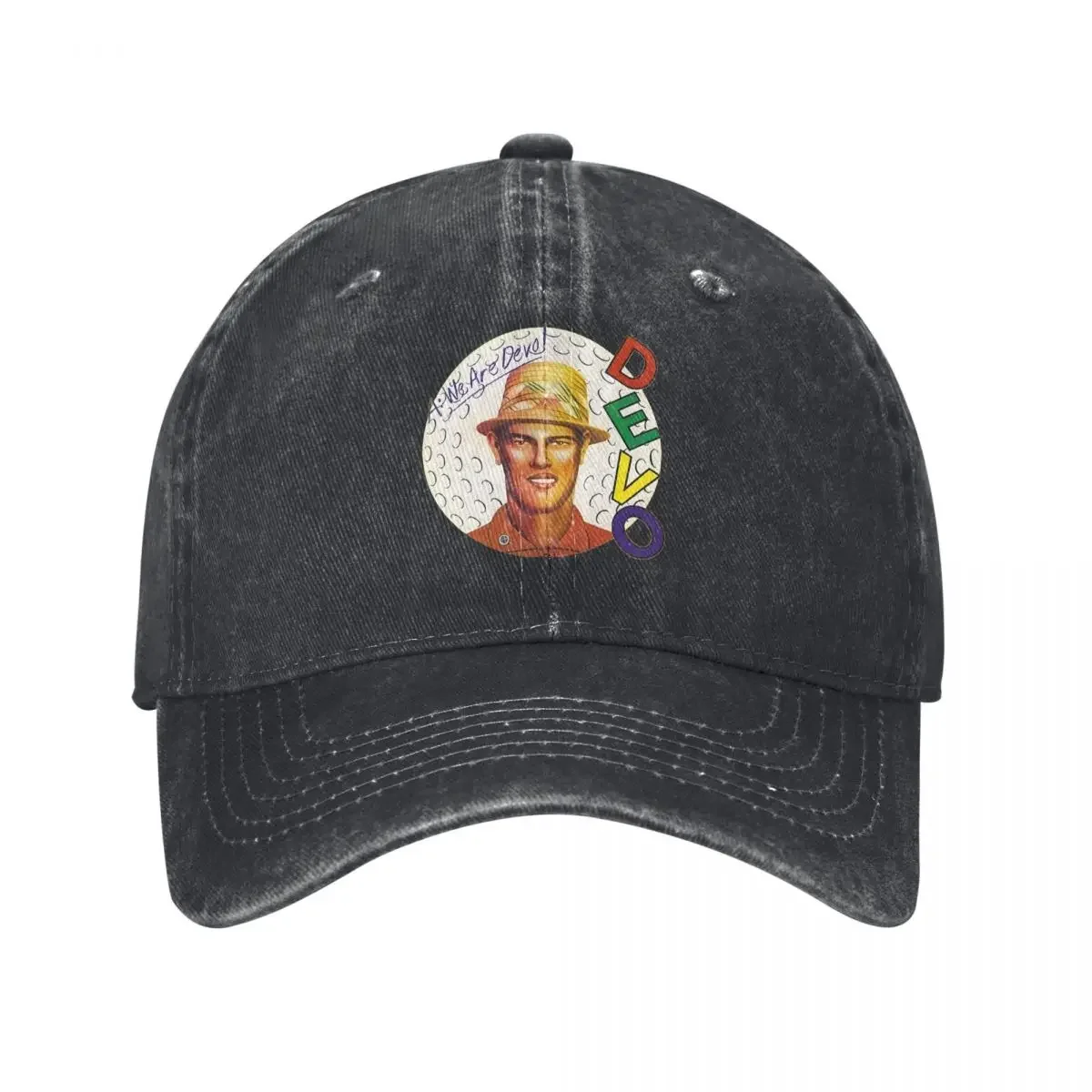 Devo, somos DEVO, gorra de camionero demin negra, gorra de verano de diseño transpirable, gorra de béisbol para hombres
