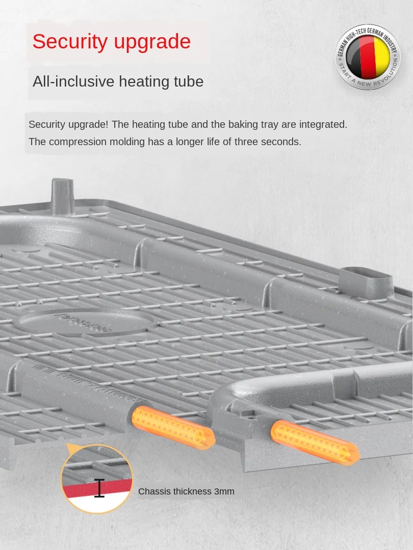 タージョングコーティングされた韓国のバーベキューオーブン、家庭用省エネおよび高効率焦げ付き防止グリル、無煙商用加熱