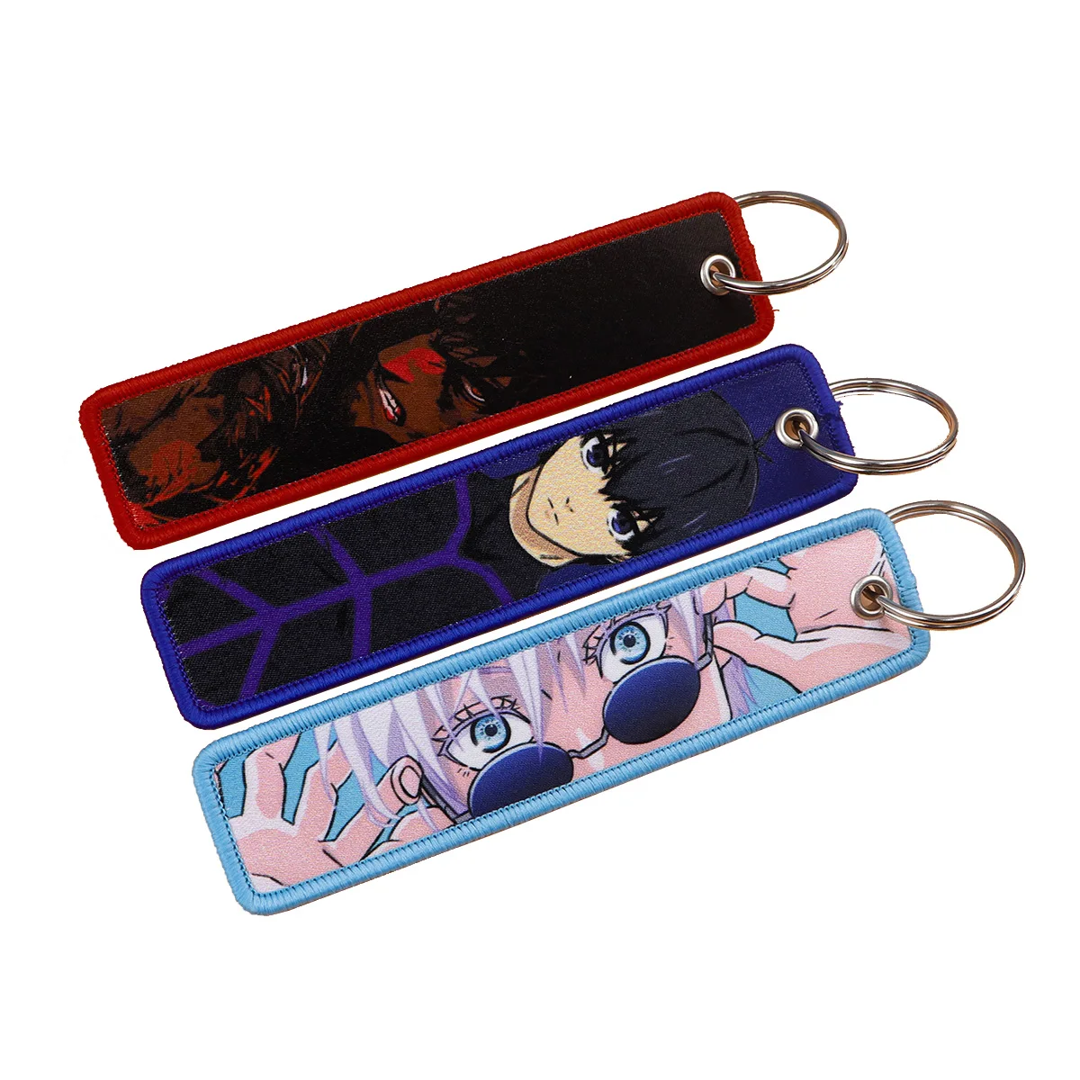 

Anime Embroidery Characters Key Tag Key Chain Cartoon Keychains Student Hanging Phone Lanyard Badge Key Ring Gift For Friend