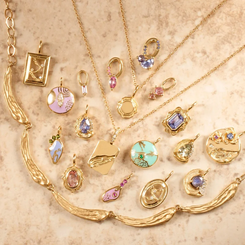 

Персонализированные уникальные очаровательные ожерелья из нержавеющей стали, маленькая подвеска «сделай сам», позолоченное 18-каратное золото, ожерелье для женщин, ювелирные изделия, подарок