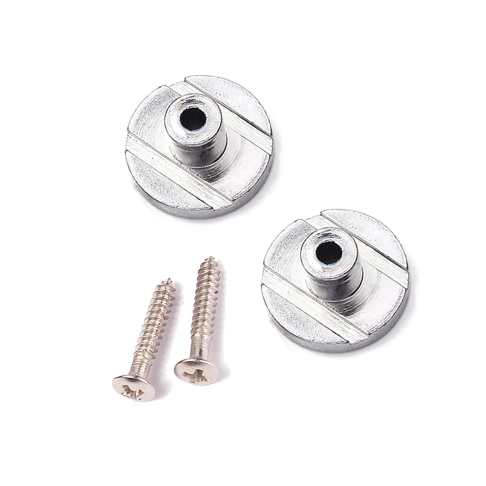

2pcs Guitar Steel Roller String Trees String Retainer String Guide with Screws for Electric Guitar Parts Replacement (Silver)