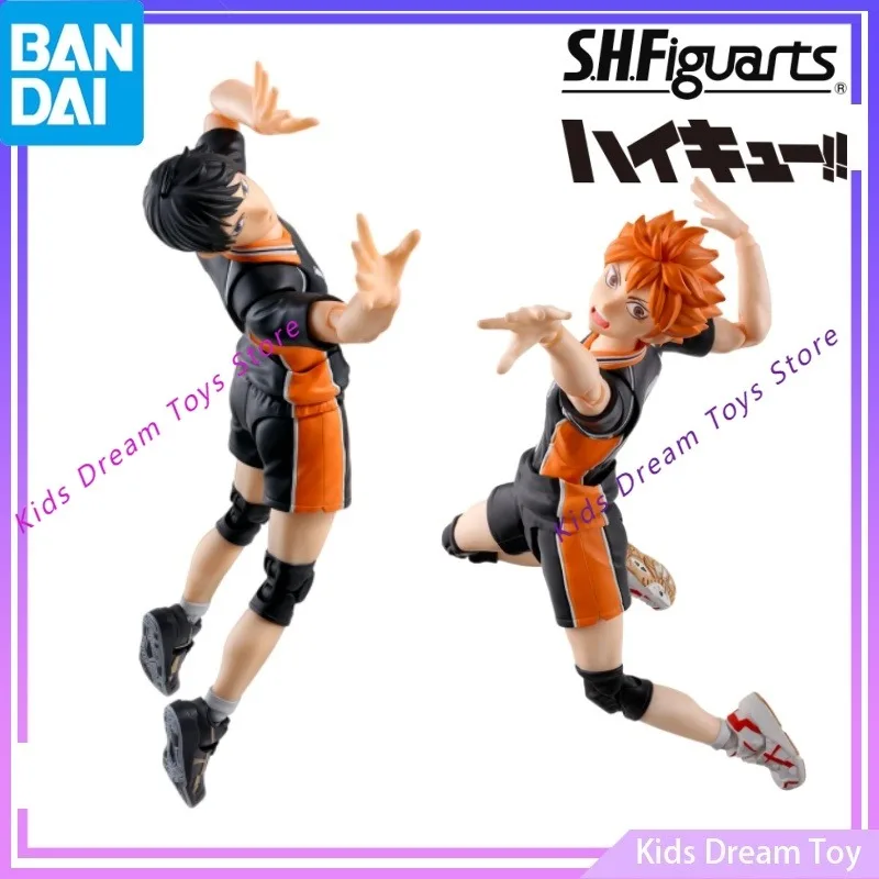 

Bandai в наличии Original S.H.Figuarts Haikyuu!! Аниме Фигурки Shoyo Hinata&Tobio Kageyama Фигурки Игрушки Коллекционная модель