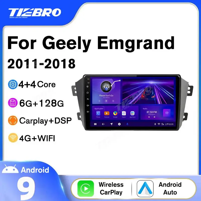 

Tiebro Android 10.0 Navigation GPS Car Radio For Geely Emgrand X7 GX7 EX7 2011-2018 Autoradio Multimedia Player 2DIN Carplay DSP