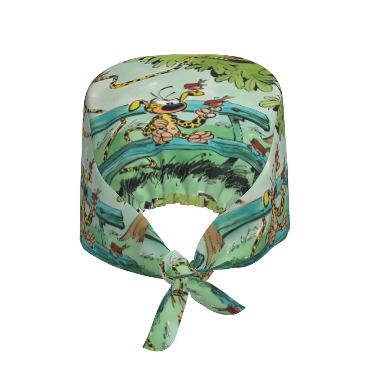 Custom Comic Marsupilami Medical Staff Scrubs Hat Unisex Classic Anime Doctor Nursing Surgical Cap Scrub Caps