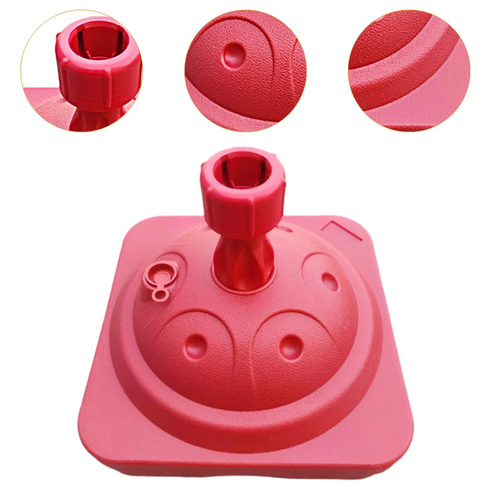 حامل مظلة للفناء وحامل مظلة بديل مربع ومستقر للمياه