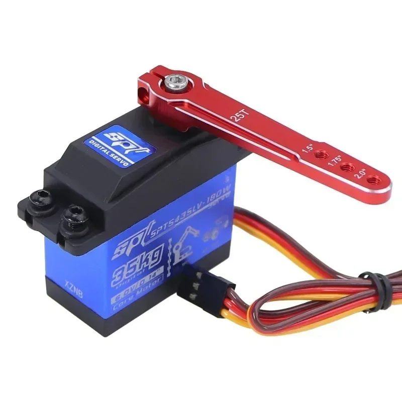 Bras d'extension de servo RC en métal CNC 25T de 1,5 à 1,75 pouces pour voitures, bateaux et avions RC 1/10 - Pièces de rechange et accessoires
