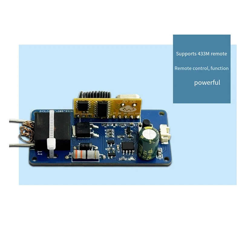 AAAEL-4X DC3.7V 433M ARC Igniter High Voltage Generator Drive Power Supply Remote Control Board With LED Indicator