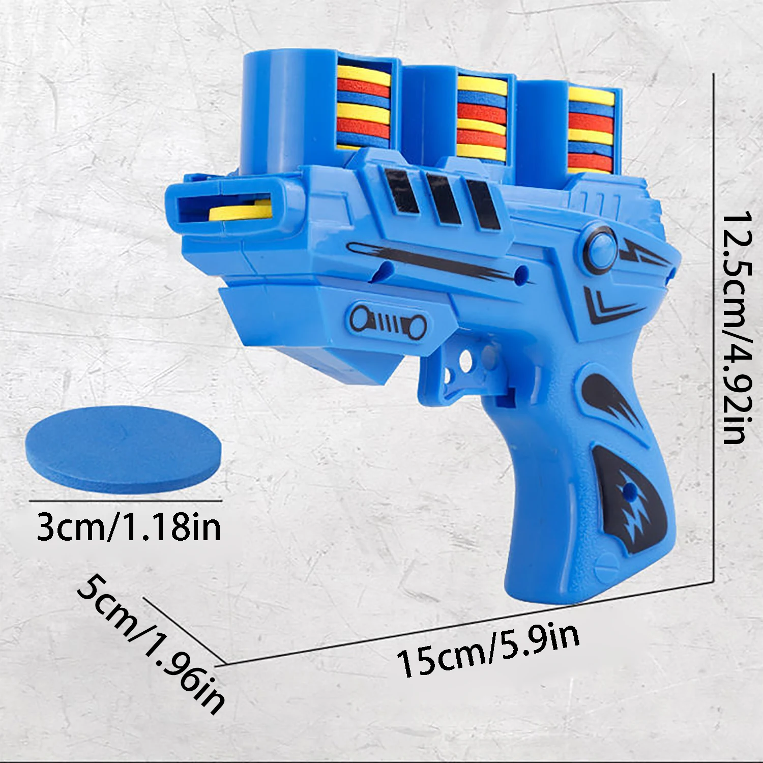 Children's soft catapult UFO gun, parent-child interaction, soft bullet shooting, continuous firing EVA carrot gun toy