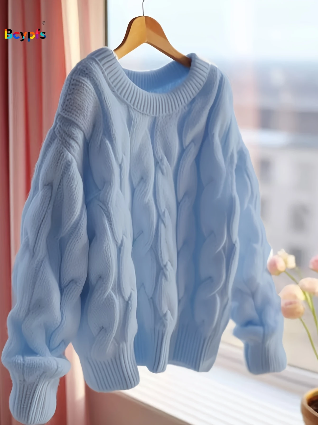 패셔너블하고 견고한 트위스트 니트 풀오버 긴팔 여성 상의, 인기 있는 울 소재의 부드러운 니트 긴팔 여성 스웨터