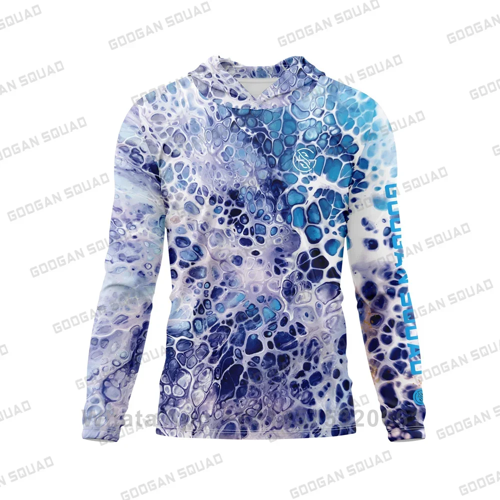 GOOGAN SQUAD Fishing Shirt Hoodie Men Summer Long Sleeve Quick Dry Breathable Hooded Fish Clothing Anti-uv Angling Sweatshirt view 2