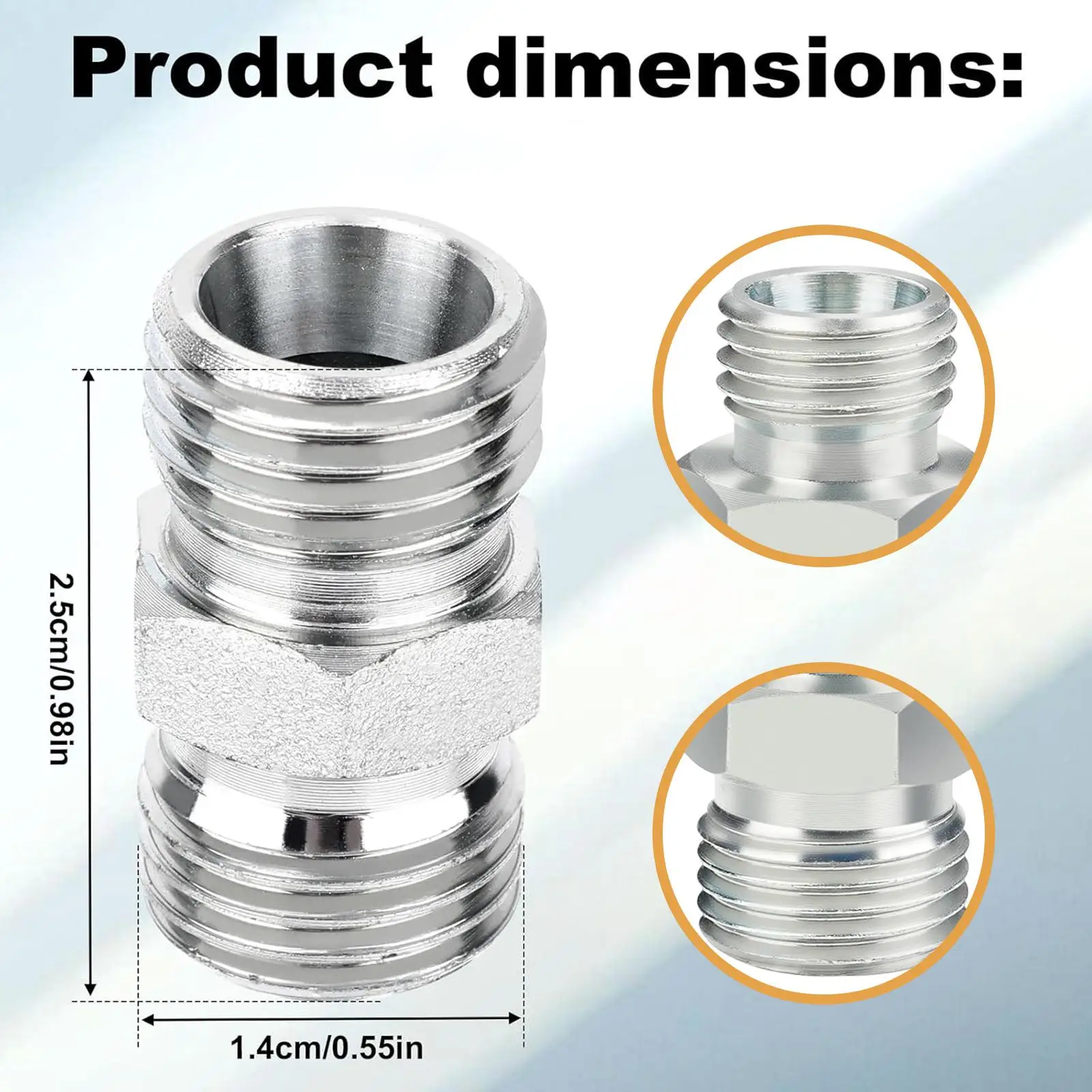 

Mini Excavator Hydraulic Adapter Fitting BSP Thread Leakproof Connector for Manual Hydraulic Pallet Truck Parts