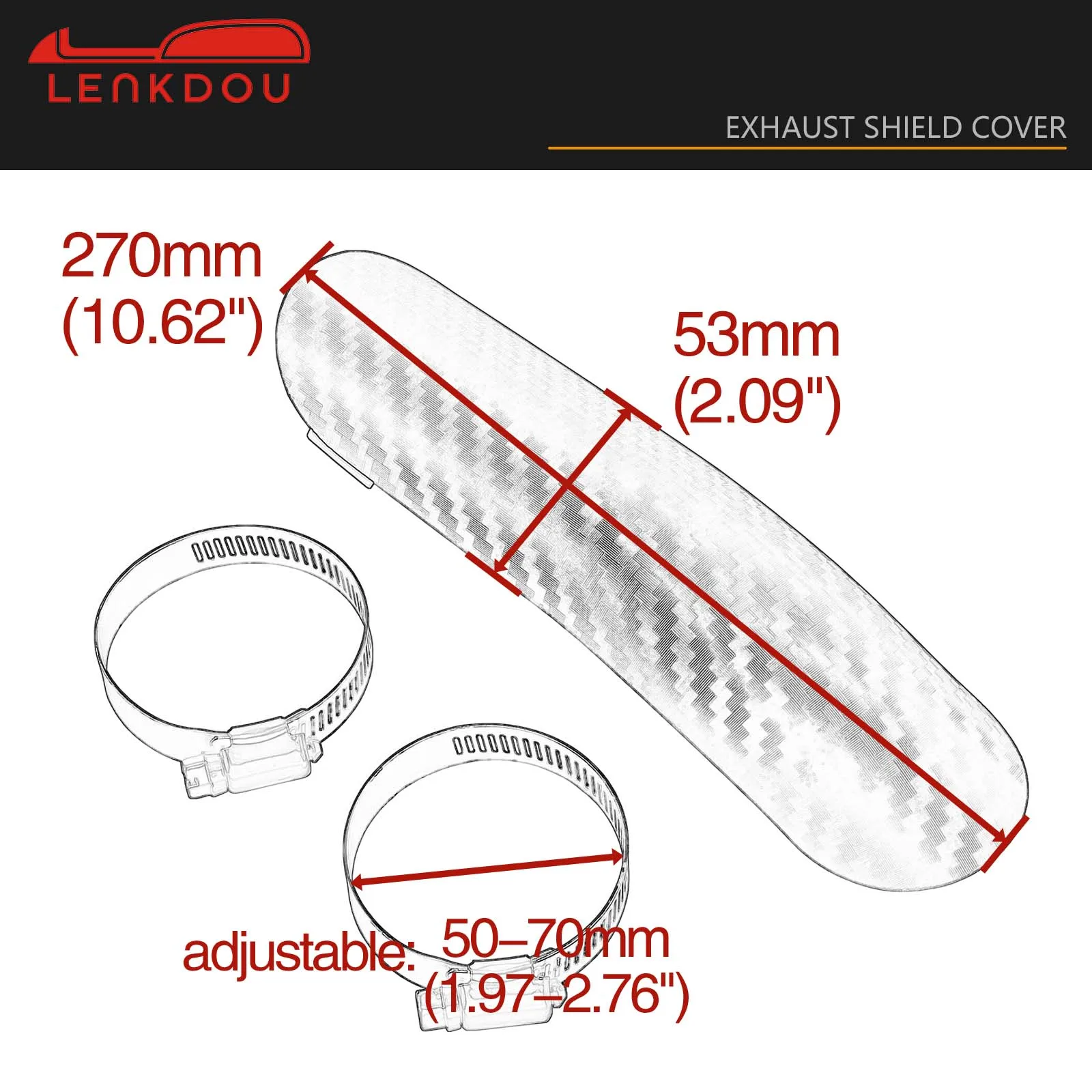 Motorcycle Exhaust Muffler Pipe Heat Shield Cover Heel Protector Guard For Harley Honda Yamaha Kawasaki Chopper Custom Universal