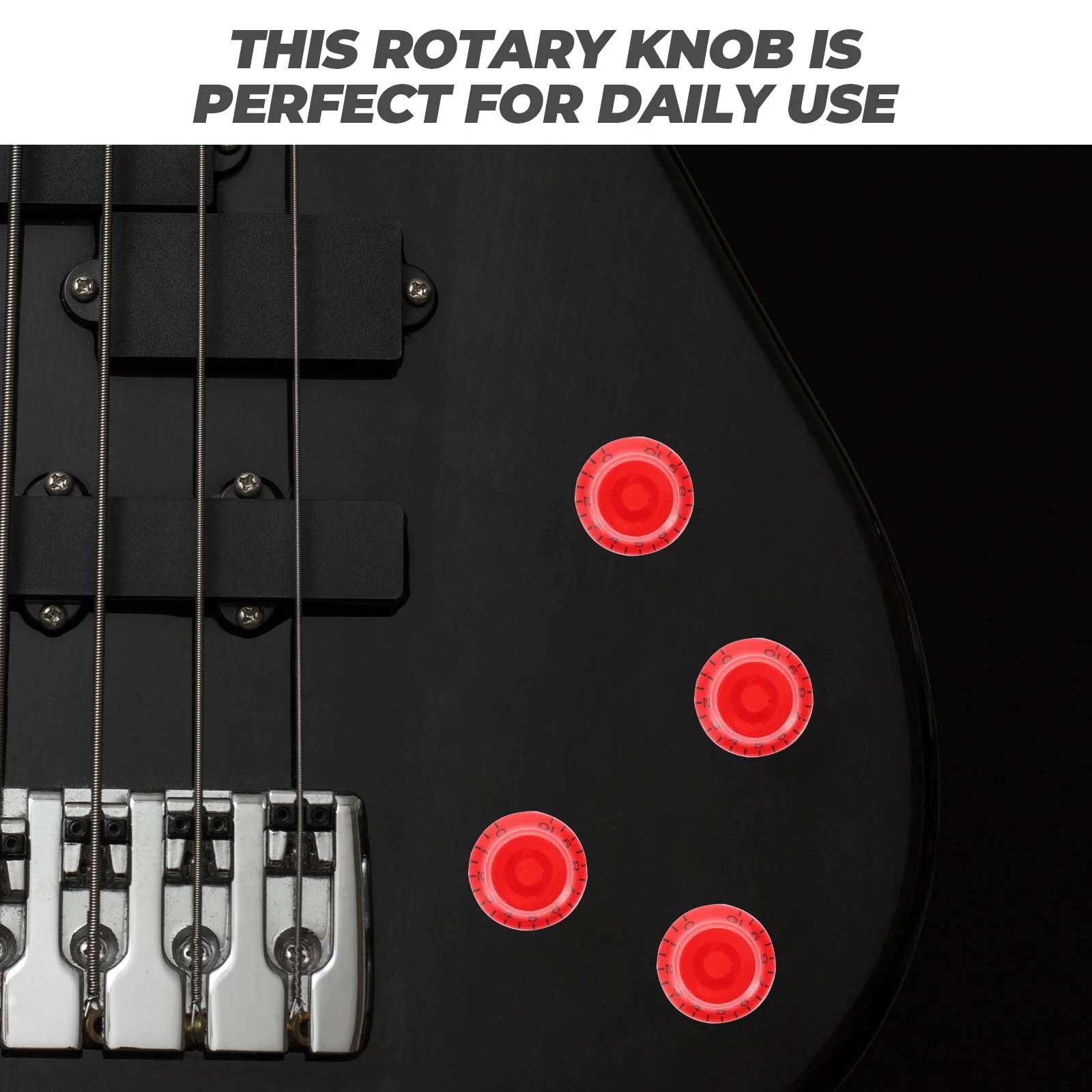 

6Pcs Electric Guitar Potentiometer Knobs Volume Control Caps Acrylic Bass Amp Knobs Guitar Parts Potentiometer Knob