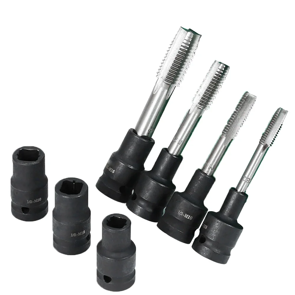 10 teile/satz 6mm-24mm Platz Schraube Tap Buchse 1/2 Zoll Fahrer Buchse Adapter Oder Elektrische Fahrer schlüssel Power Werkzeug Zubehör